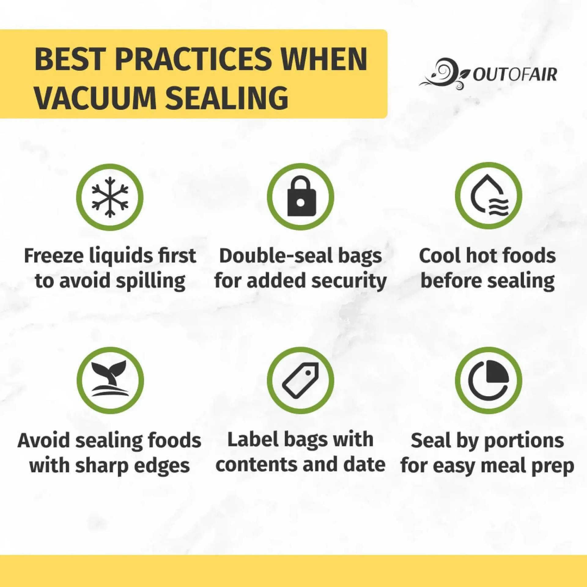 Best Practices When Vaccum Sealing