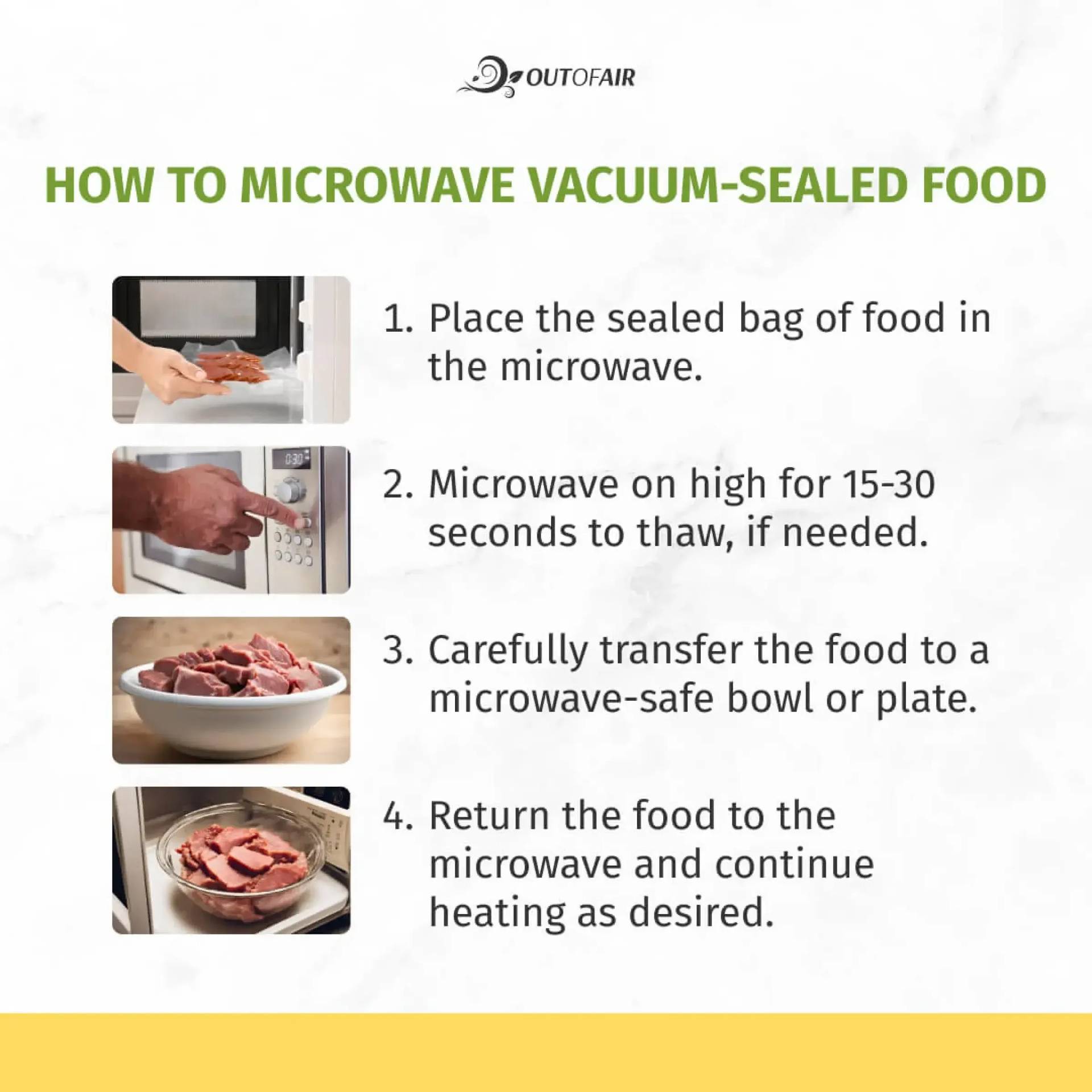 How to Microwave Vacuum Sealed Food