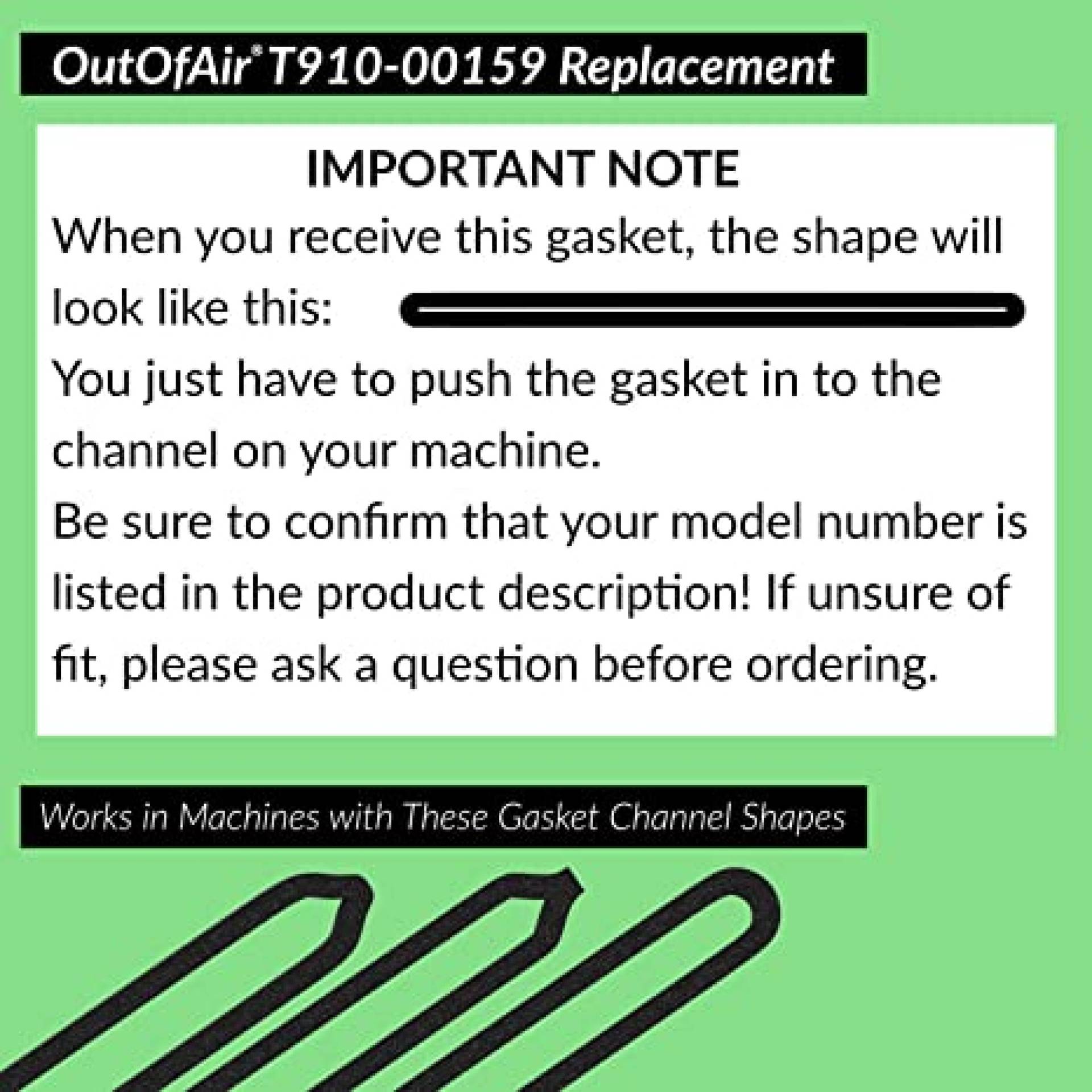 FoodSaver DIY Gasket Replacement Replaces Item T91000159 2 Pack