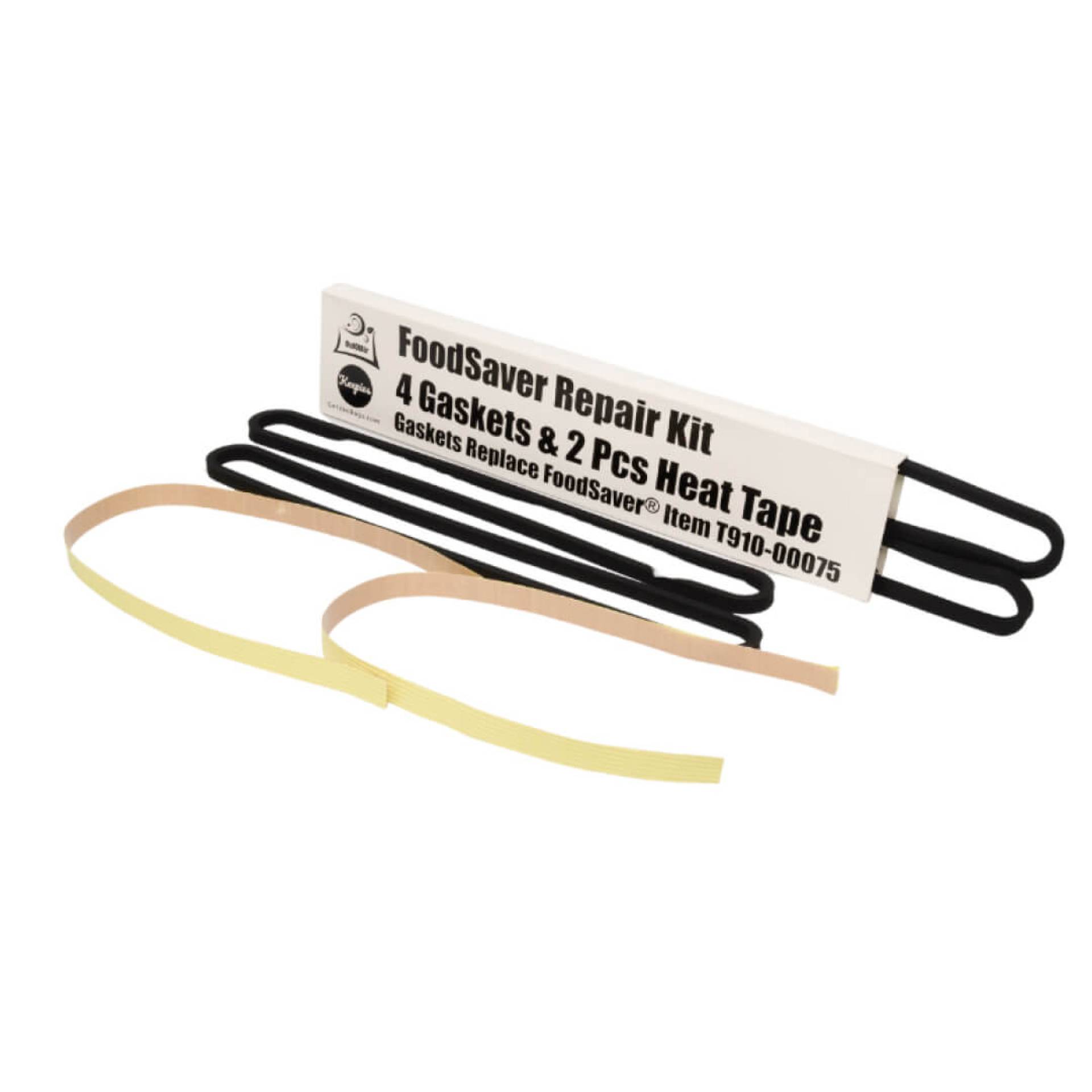 4-pack FoodSaver item T910-00075 gasket replacement and 2 pieces heat tape