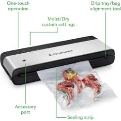FoodSaver VS0150 Vacuum Sealer Machine (Black)