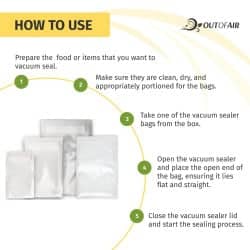 OutOfAir Vacuum Sealer Bag Sample Pack 
