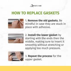 OutOfAir Replacement FoodSaver Vacuum Sealer Gasket Replaces Item T910-00075 - 2 Pack