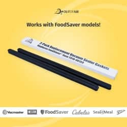 OutOfAir Replacement FoodSaver Vacuum Sealer Gasket Replaces Item T910-00159 - 2 Pack