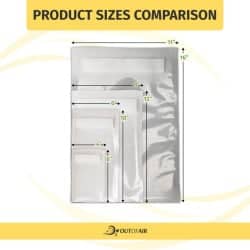 OutOfAir 11" x 16" (Gallon size) - 4 Mil - Commercial Grade Vacuum Sealer Bags - 100 Bags
