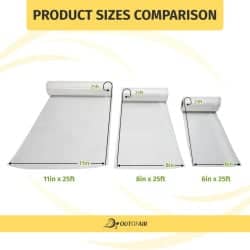 OutOfAir 11" x 25' Vacuum Sealer Bags - 4 Rolls