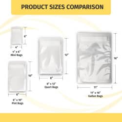 OutOfAir Vacuum Sealer Bag Sample Pack 
