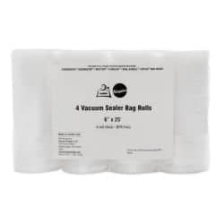 OutOfAir 6" x 25' Vacuum Sealer Bags - 4 Rolls