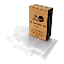 OutOfAir 4" x 6" (Mini Size) - 4 Mil - Commercial Grade Vacuum Sealer Bags - 100 Bags