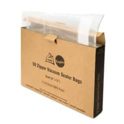 OutOfAir 8" x 12" (Quart size) - 4 Mil Zipper - Commercial Grade Vacuum Sealer Bags - 50 Bags