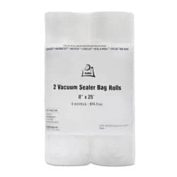 OutOfAir 8" x 25' Vacuum Sealer Bags - 2 Rolls