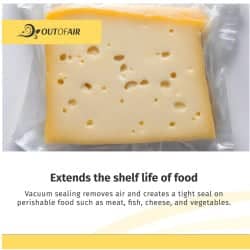 OutOfAir 50 Pint & 50 Quart Vacuum Sealer Bags (4 Mil Commercial Grade) - 100 Bag Combo Pack