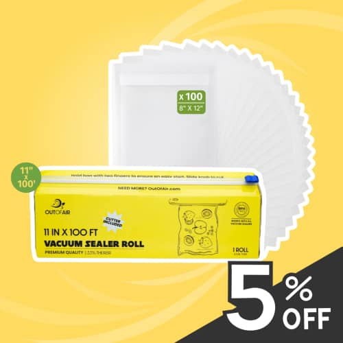 Essentials Bundle: 100 Quart Bags + 11" x 100' Roll w/ Dispenser Box