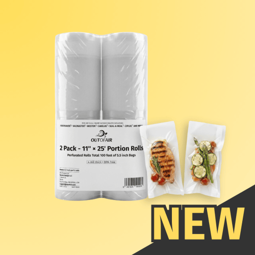 [NEW] 11" x 25' Perforated Pocket Roll - 2 Rolls