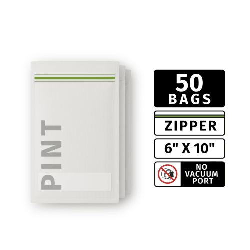 6" x 10" (Pint Size, Zipper) - 50 Bags