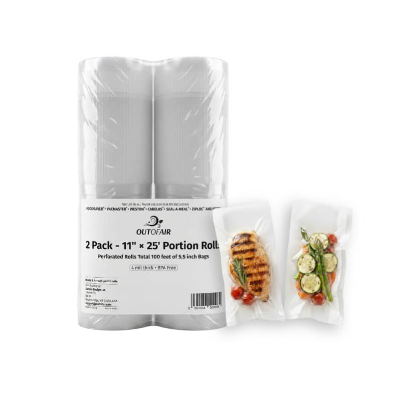 11” x 25’ Perforated Pocket Roll - 2 Rolls
