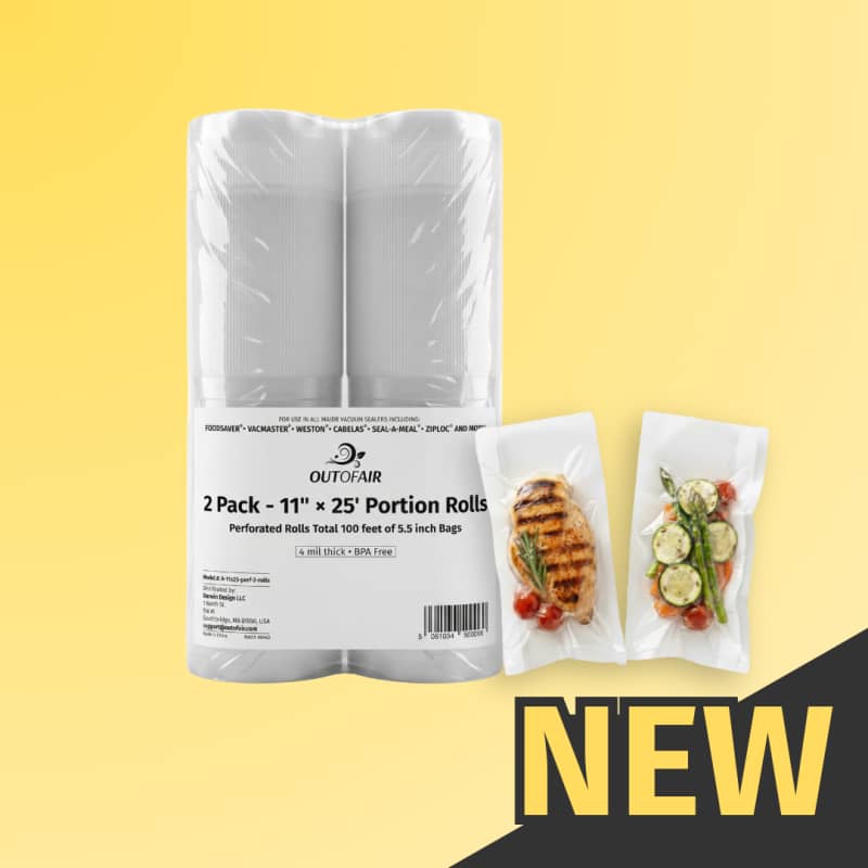[NEW] 11” x 25’ Perforated Pocket Roll - 2 Rolls