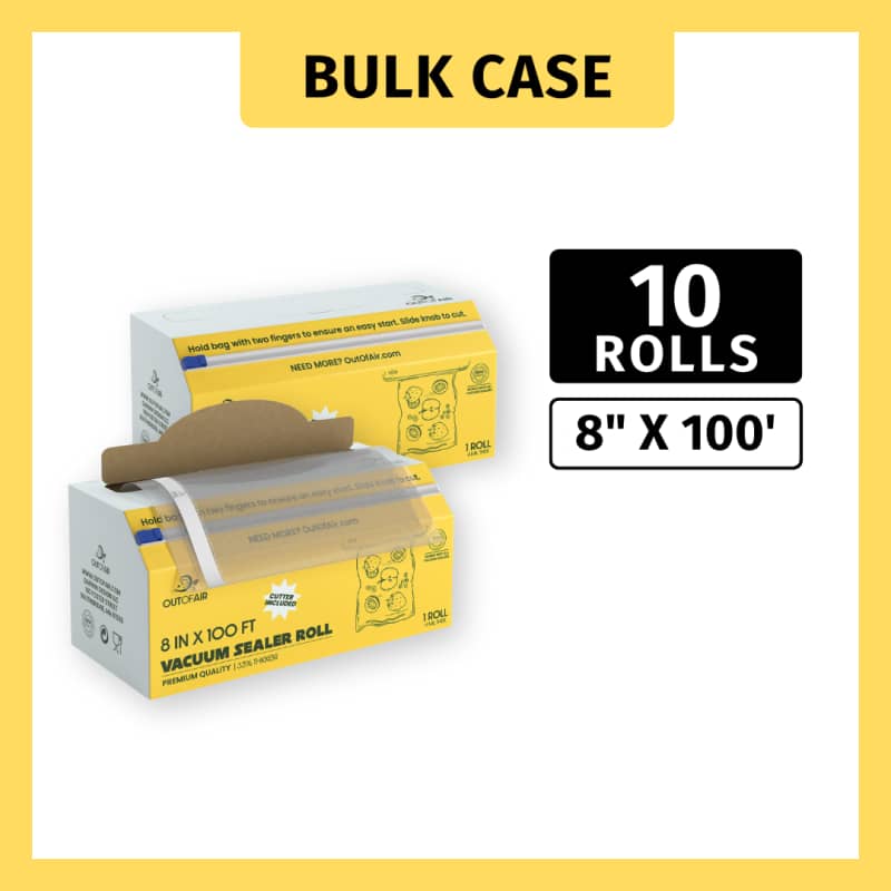 8" X 100' (With Box and Built-In Cutter) - 10 Rolls 