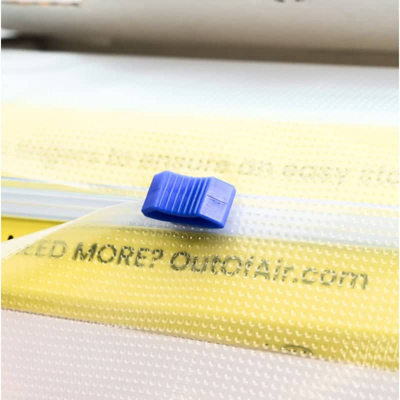OutOfAir 8" x 100' Vacuum Sealer Bags - 1 Mega Roll with Box and Built in Bag Cutter