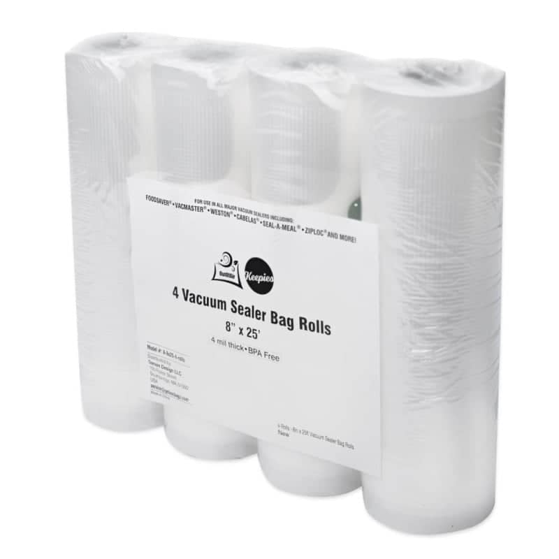 OutOfAir 8" x 25' Vacuum Sealer Bags - 4 Rolls