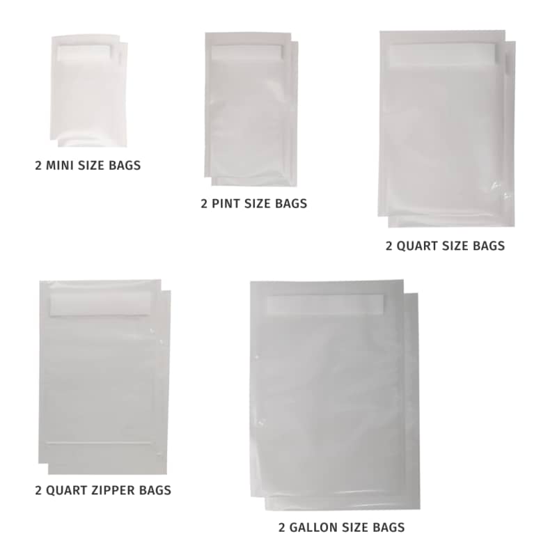 OutOfAir Vacuum Sealer Bag Sample Pack 