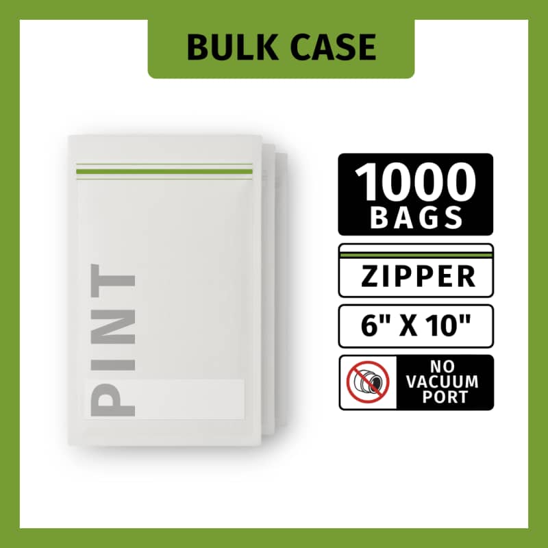 6" X 10" (Pint Size, Zipper) - 1000 Bags