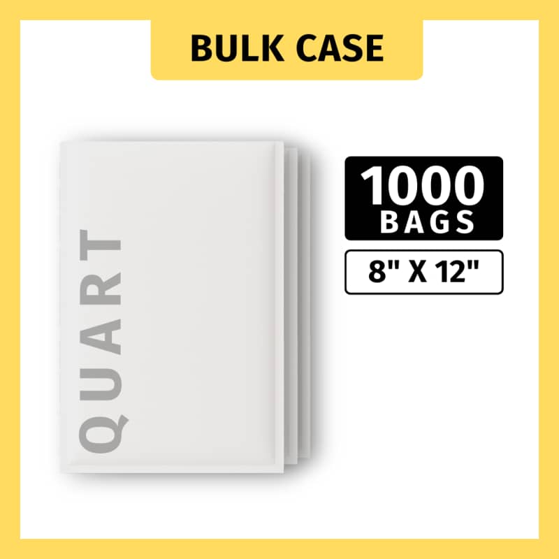8" X 12" (Quart Size) - 1000 Bags