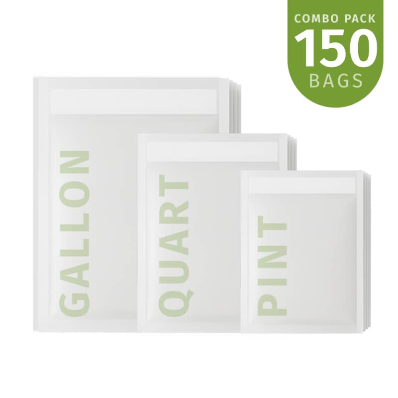 50 Pint + 50 Quart + 50 Gallon - 150 Bag Combo Pack