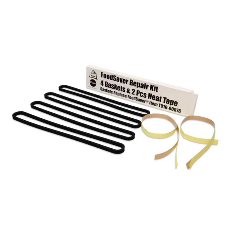 FoodSaver Repair Kit: Replacement Gaskets and Teflon Heat Tape - FoodSaver Vacuum Sealer Gasket Replaces Item T910-00075 - 4 Pack