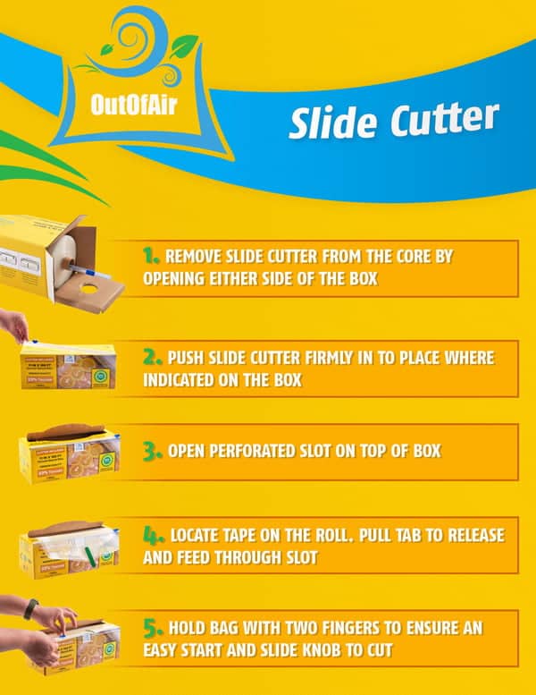OutOfAir Mega Roll Box and Bag Cutter Instructions