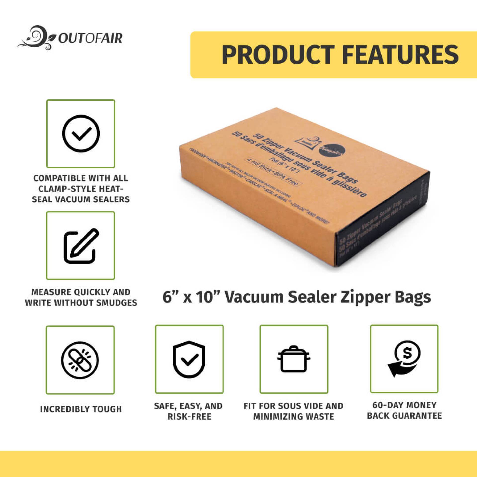Foodsaver zipper bags not staying sealed 2025