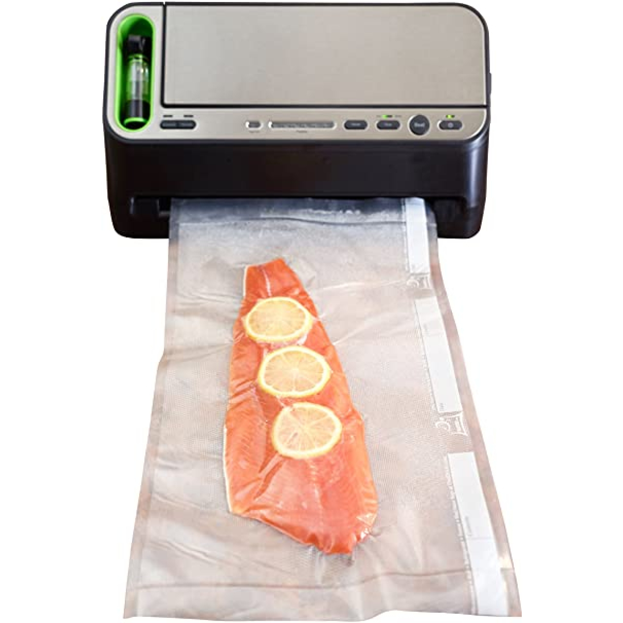 50 Pint (6"x10") & 50 Quart (8"x12") Pre Cut Vacuum Seal Bags 100 Bag