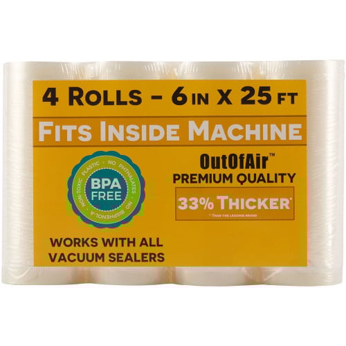 Vacuum Sealer Rolls 25ft Rolls OutOfAir
