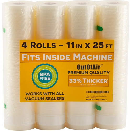 Vacuum Sealer Rolls 25ft Rolls OutOfAir