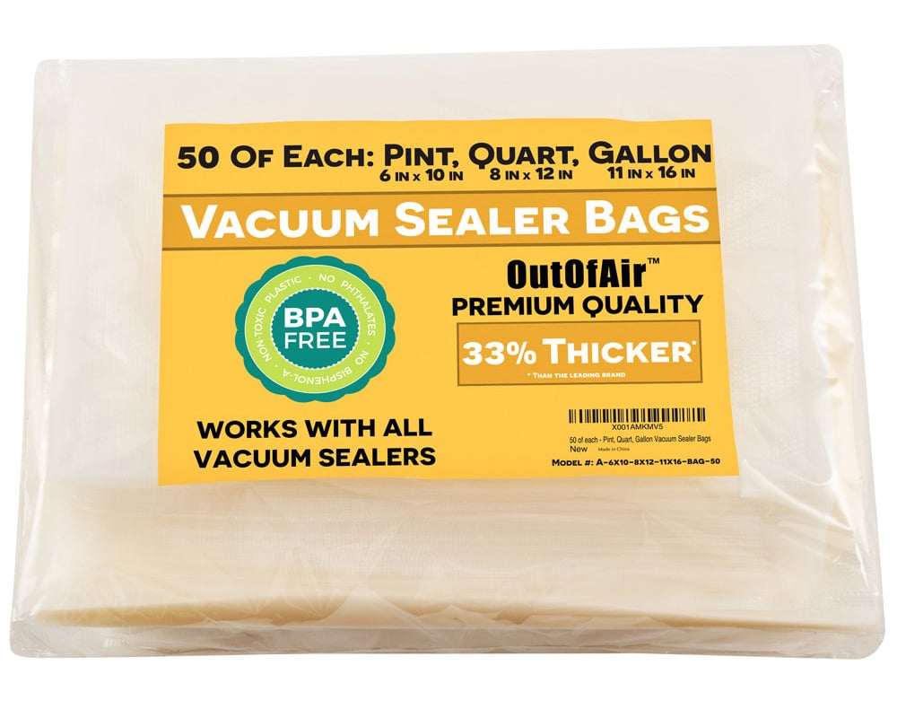 50 ULTRA Gallon Sized Vacuum Sealer Bags (11 x 16)